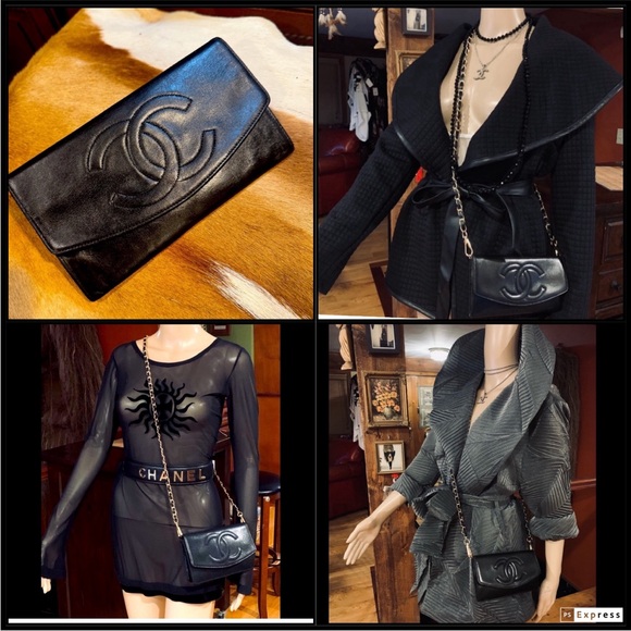 Chanel Double Flap Pouch🥰Rare vntg 🥰Super Attractive🥰 Beautiful piece Authentic💯 - Picture 10 of 16